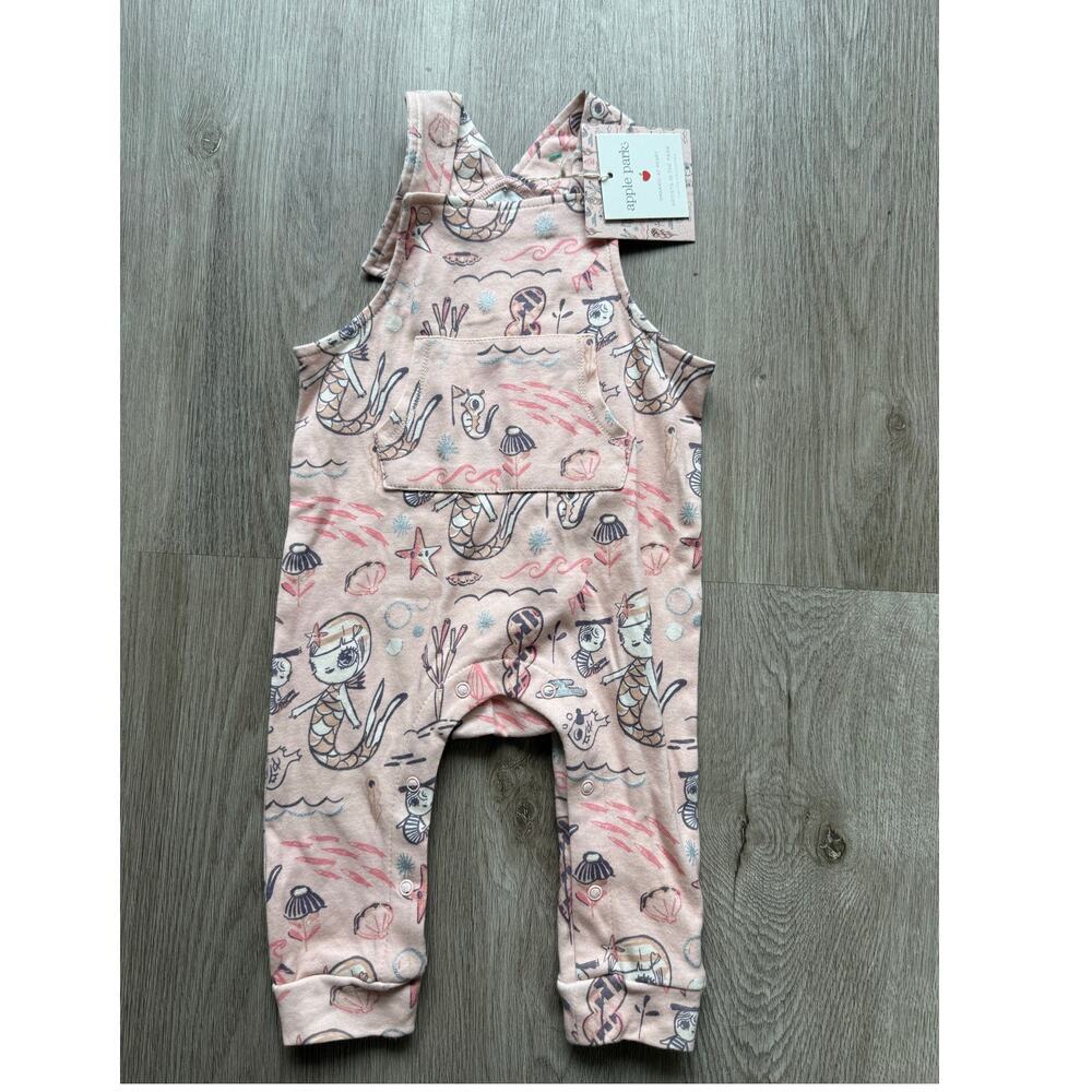 Apple Park Organic Limited Collection, size 6-12 Month, Mermaid, 100% Cotton NWT